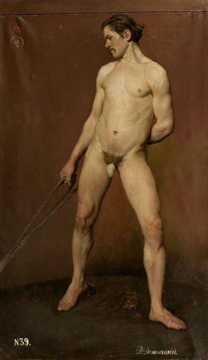 "Pictură. Nud" by Dmitrii Nikolaevich Domogatskii