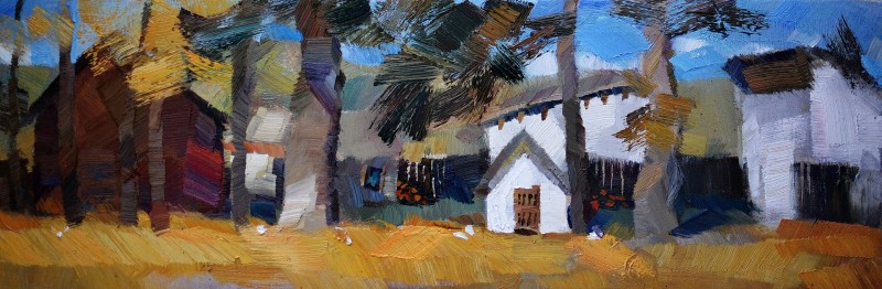 "Painting. Pleinair. Pleinair romania" by Alisa Bivol, oil on canvas