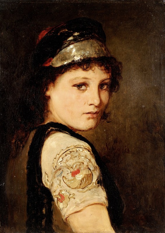"Pictură. Portret" by Nikolaos Gyzis