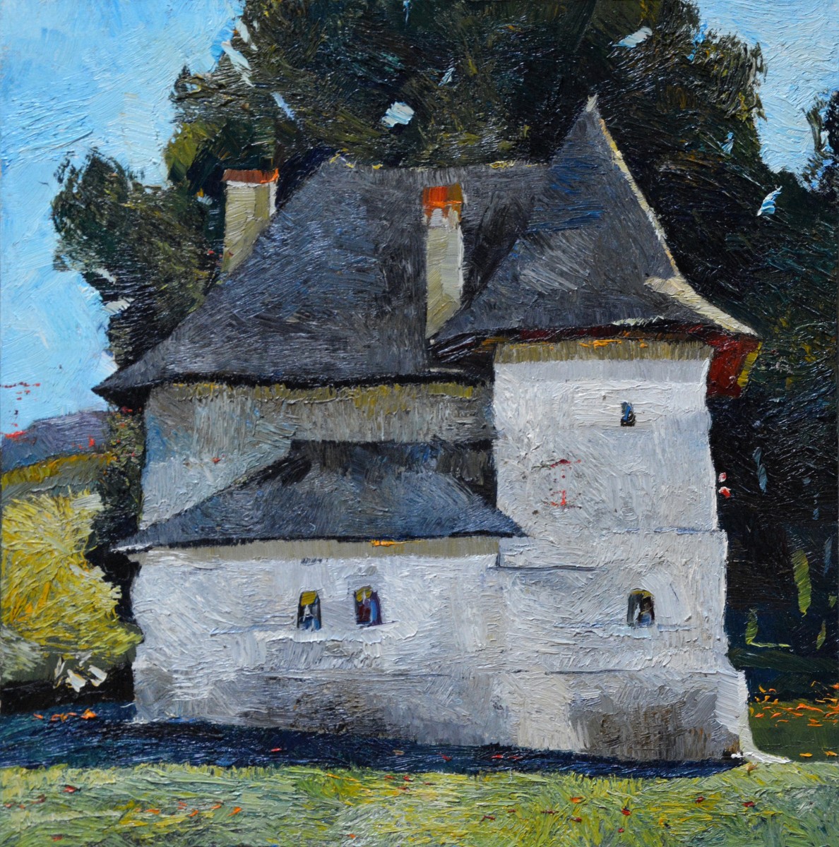"Painting. Pleinair. Long term" by Cristina Demian, 520x520mm, oil on canvas