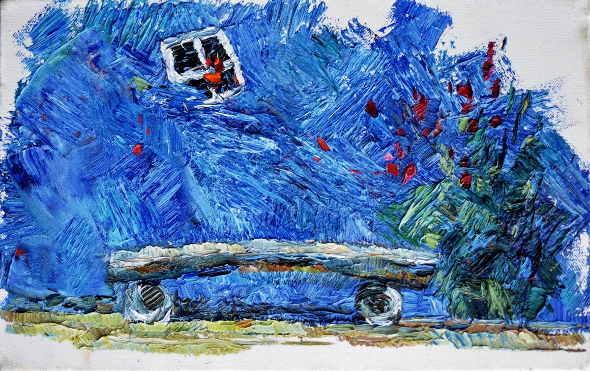 "Painting. Pleinair. Long term" by Nina Apostol, 250x400mm, oil on canvas