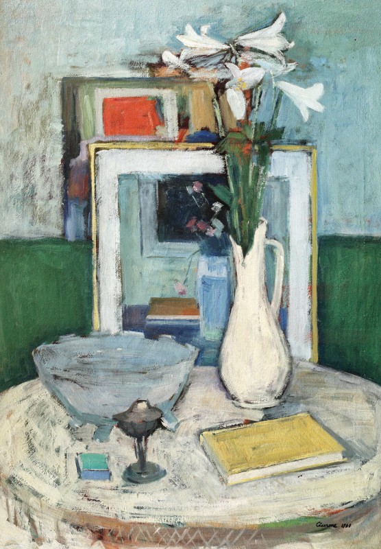 "Pictură. Natură statică" by Cicerone Popescu