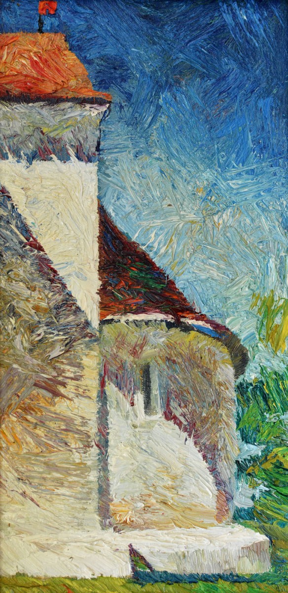 "Motiv. Toarcla" by Carolina Leagul, 2012, 400x200mm, oil on canvas
