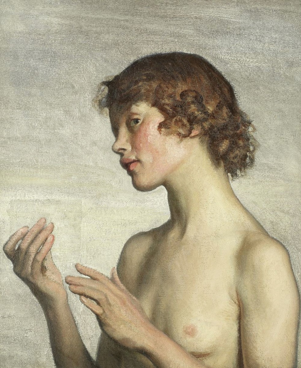 "Pictură. Nud" by George Clausen