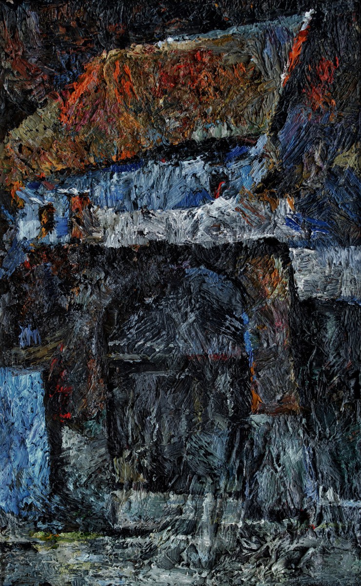 "Composition. Long term" by Ioana Mocanu, 680x420mm, oil on canvas