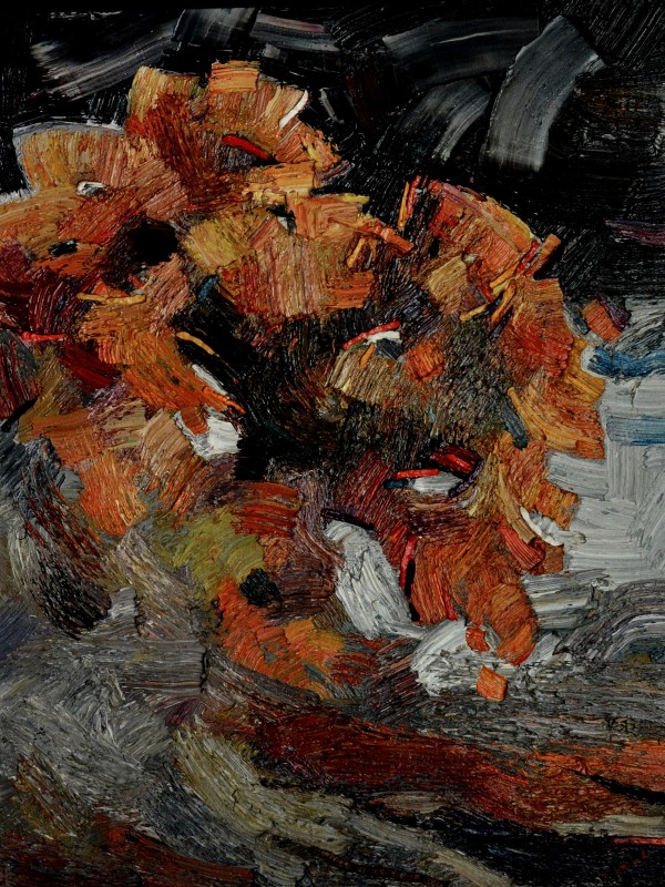 "Flori" by Anatol Ghimpu, oil on canvas