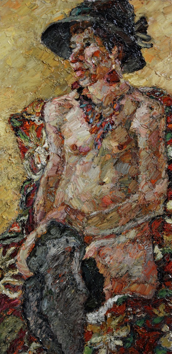"Nud" by Olga Ilieș, 1999, ulei pe pânză