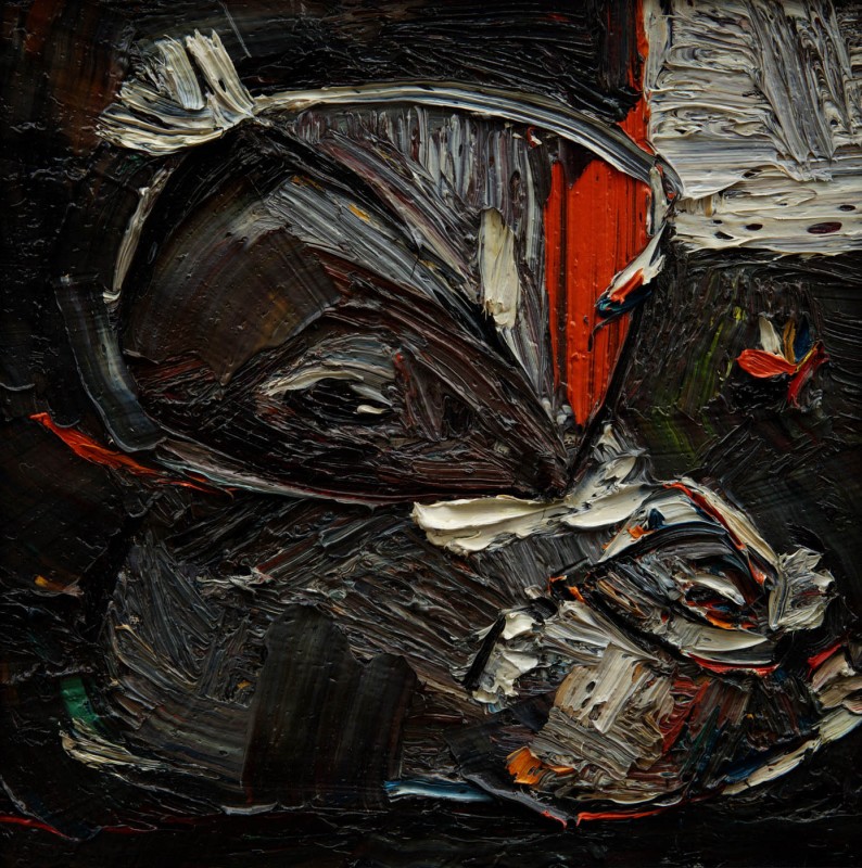 "By the window" by Nicoleta Stati, 2006, 300x300mm, oil on canvas