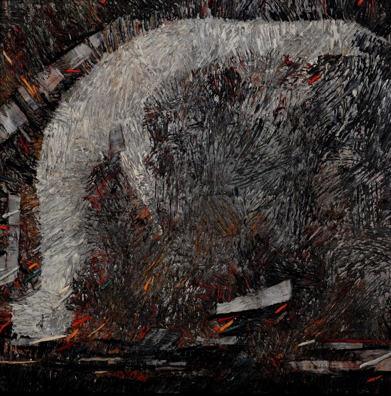 "Motiv" by Anatol Ghimpu, 680x680mm, oil on canvas