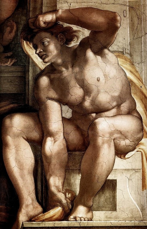 "Painting. Nude" by  Michelangelo