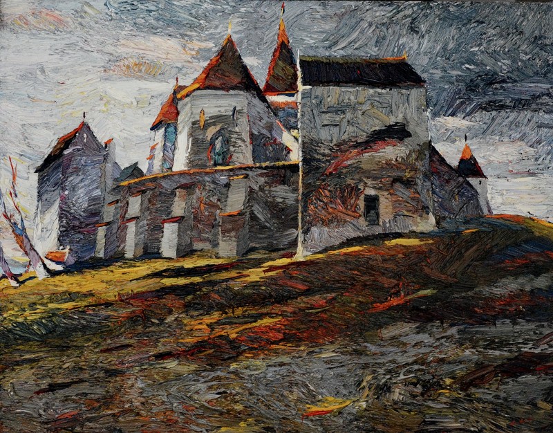 "Transilvania" by Anatol Ghimpu, 2005, 520x680mm, ulei pe pânză