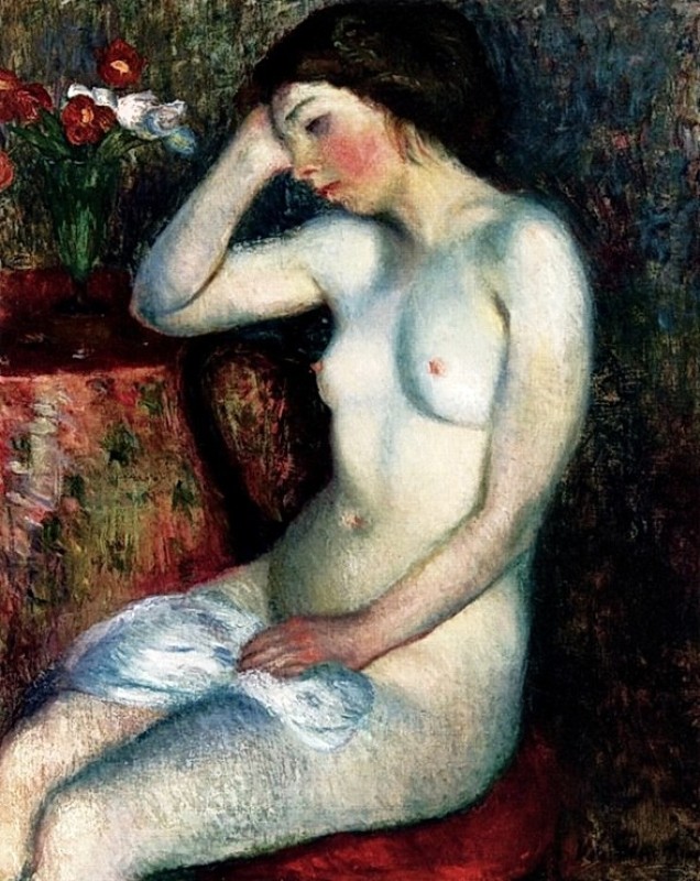 "Pictură. Nud" by William Glackens
