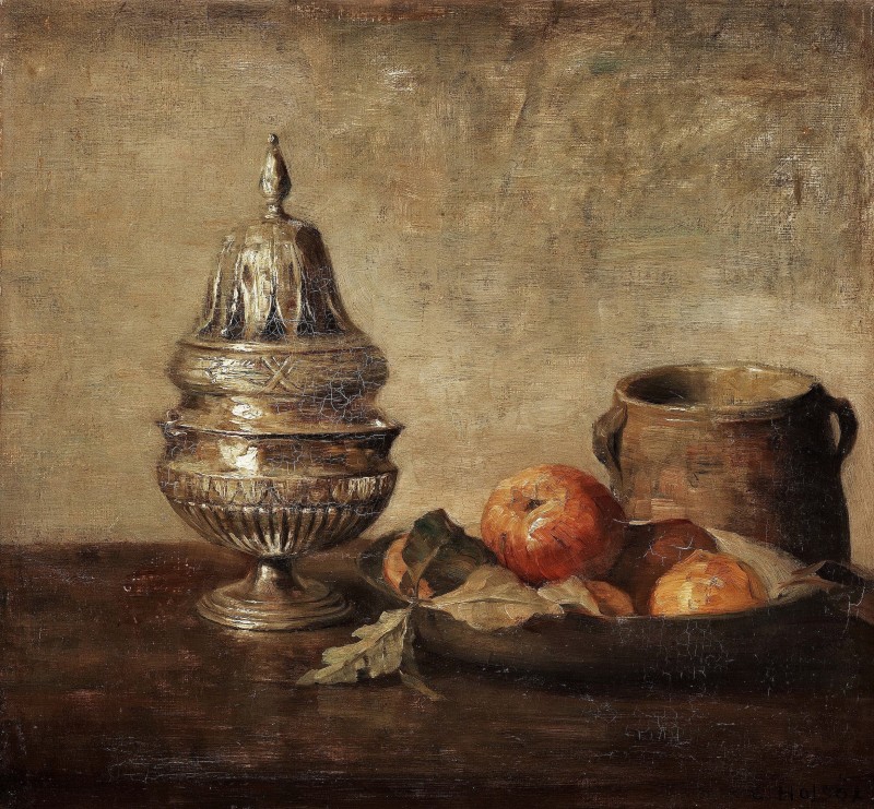 "Painting. Still life" by Carl Vilhelm Holsøe