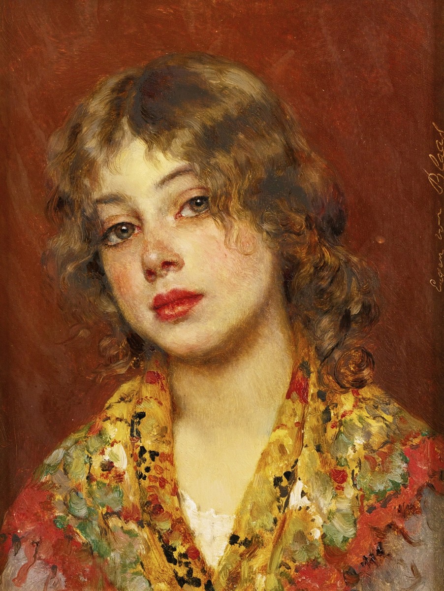 "Painting. Portrait" by Eugene de Blaas