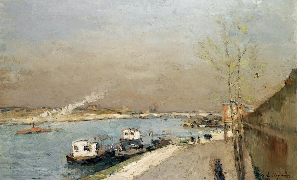 "Pictură. Pleinair" by Albert Lebourg