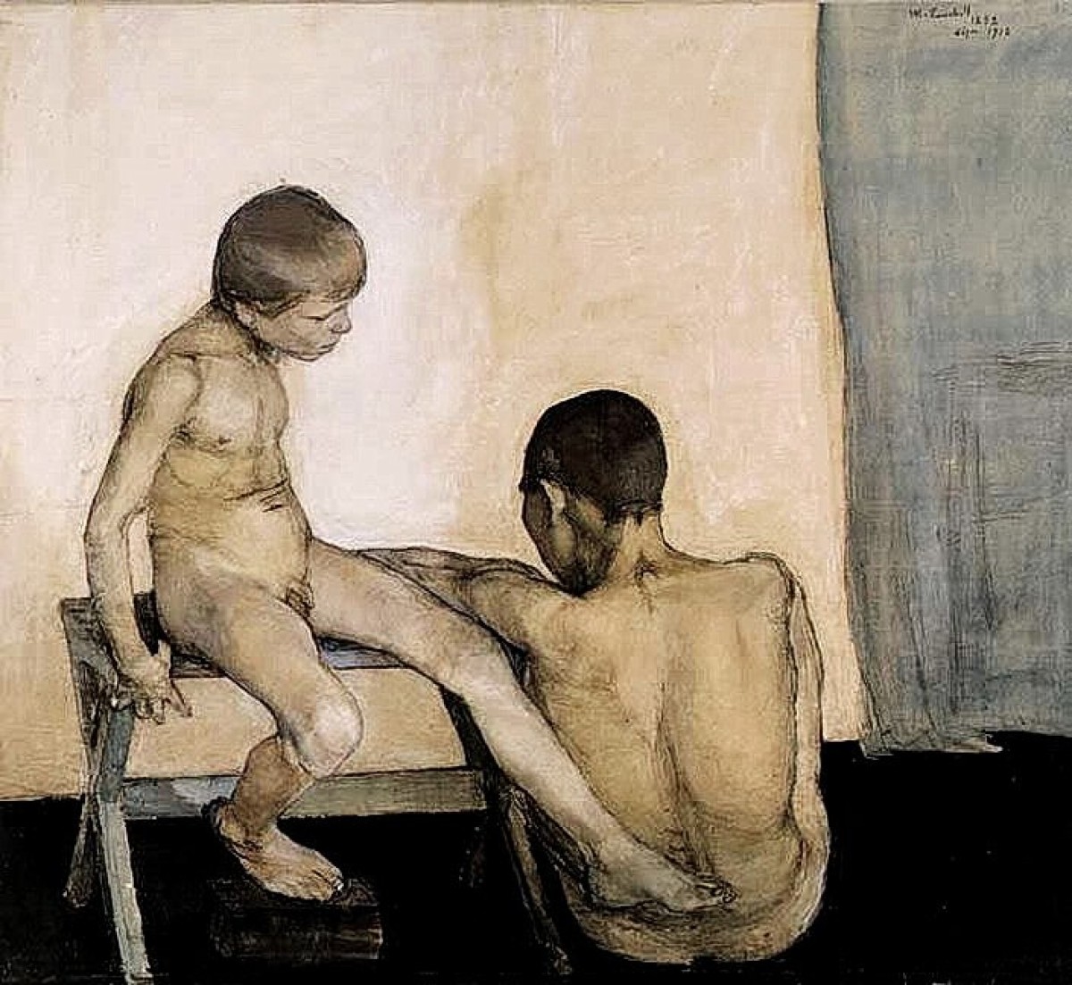 "Painting. Nude" by Magnus Enckell