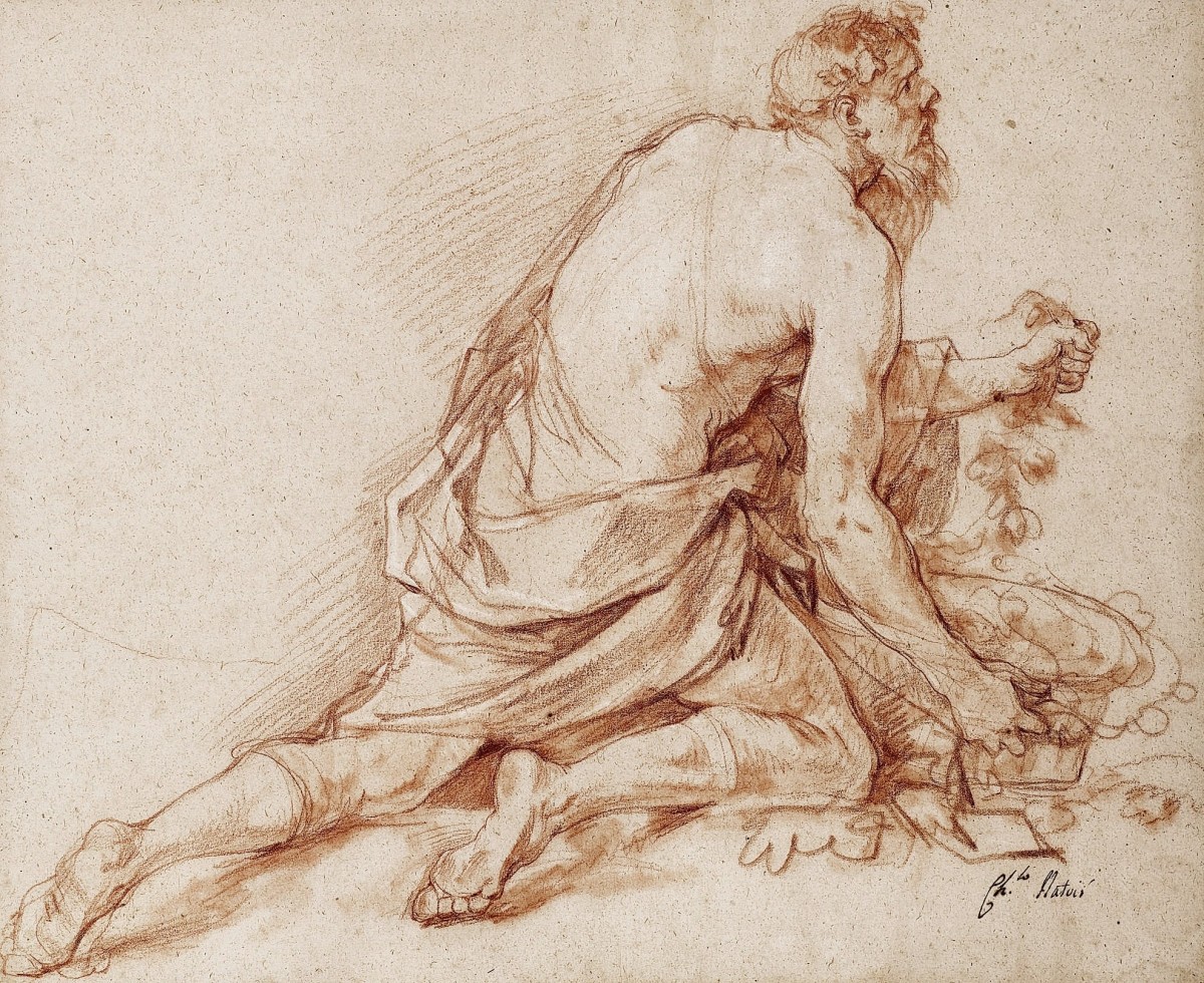 "Drawing. Nude" by Charles-Joseph Natoire
