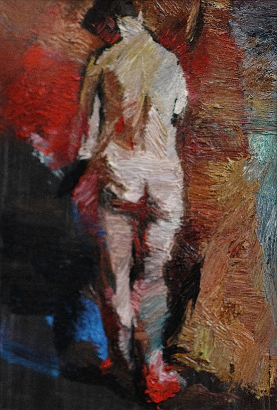 "Copie. Nud" by Ion Golubei, 2015, 300x200mm, Ulei pe hârtie