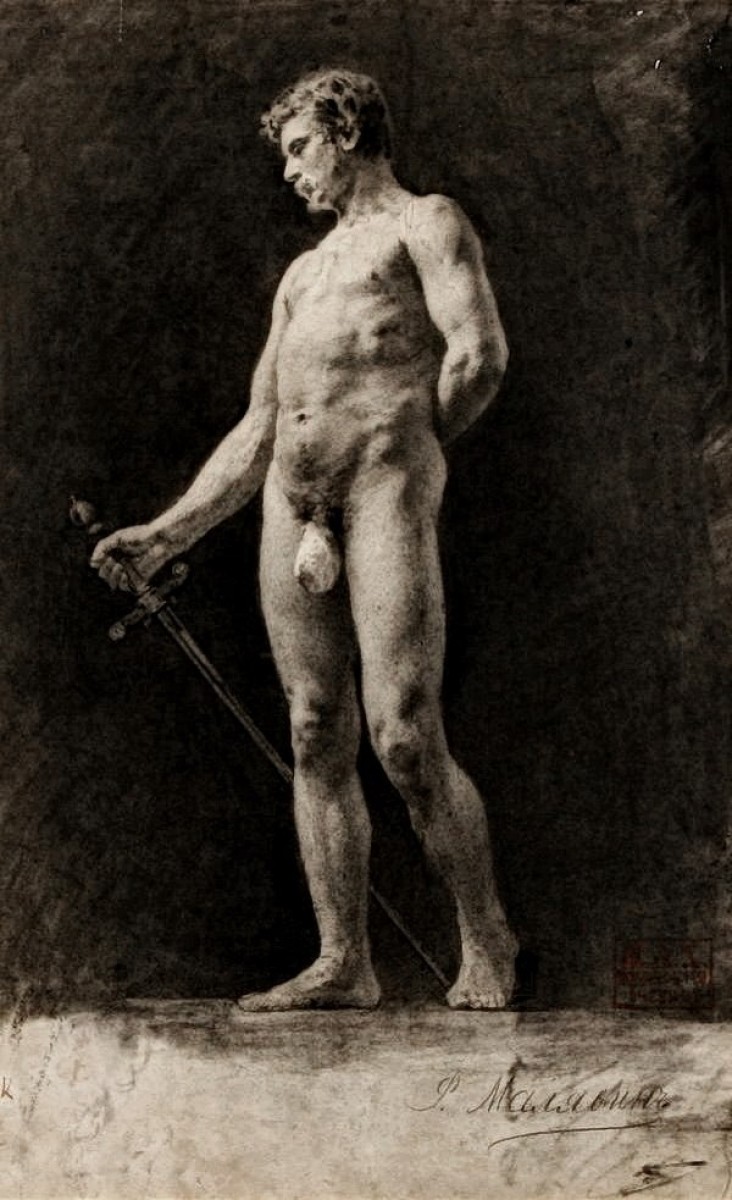"Desen. Nud" by Filipp Andreevich Malyavin