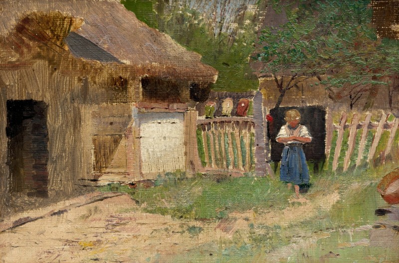 "Pictură. Rural" by Ladislav Mednyánszky