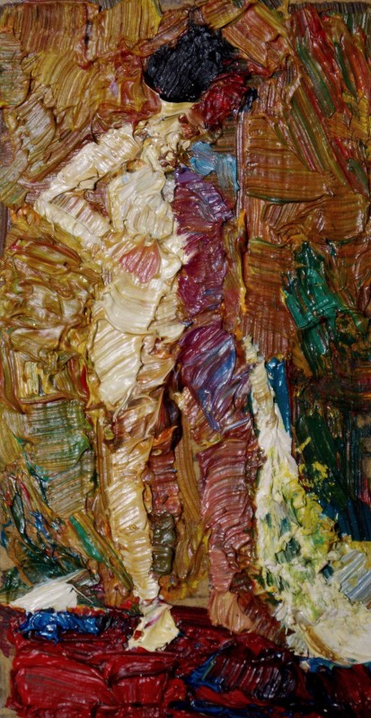 "Painting. Etude. Nude. Long term" by Veronica Crețu, oil on canvas
