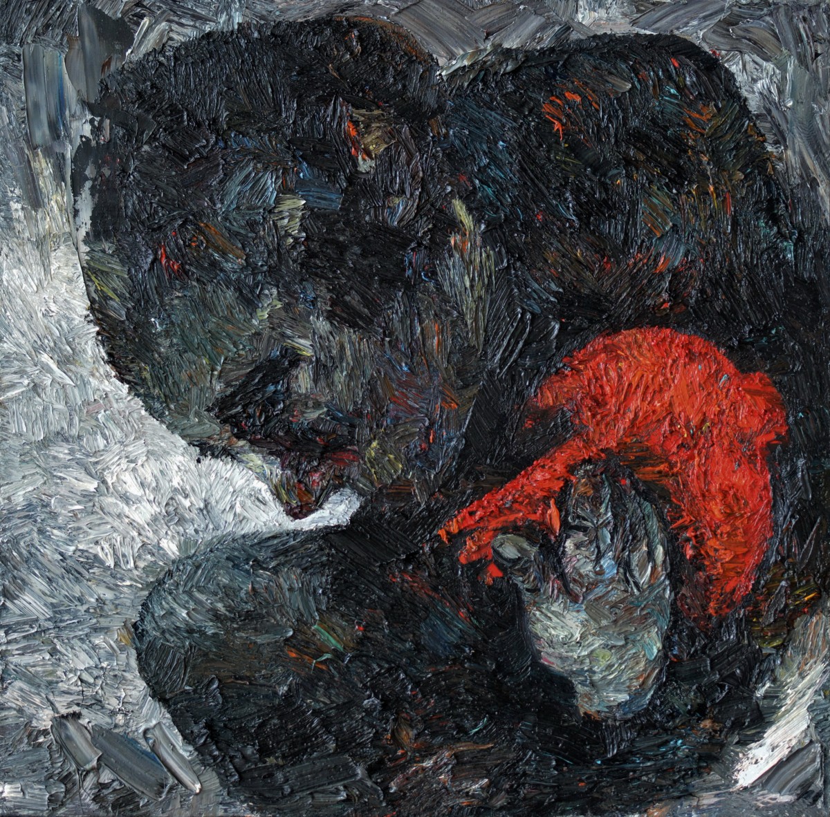 "Композиция. Продолжительный" by Влада Cибуc, 680x680mm, масло / холст