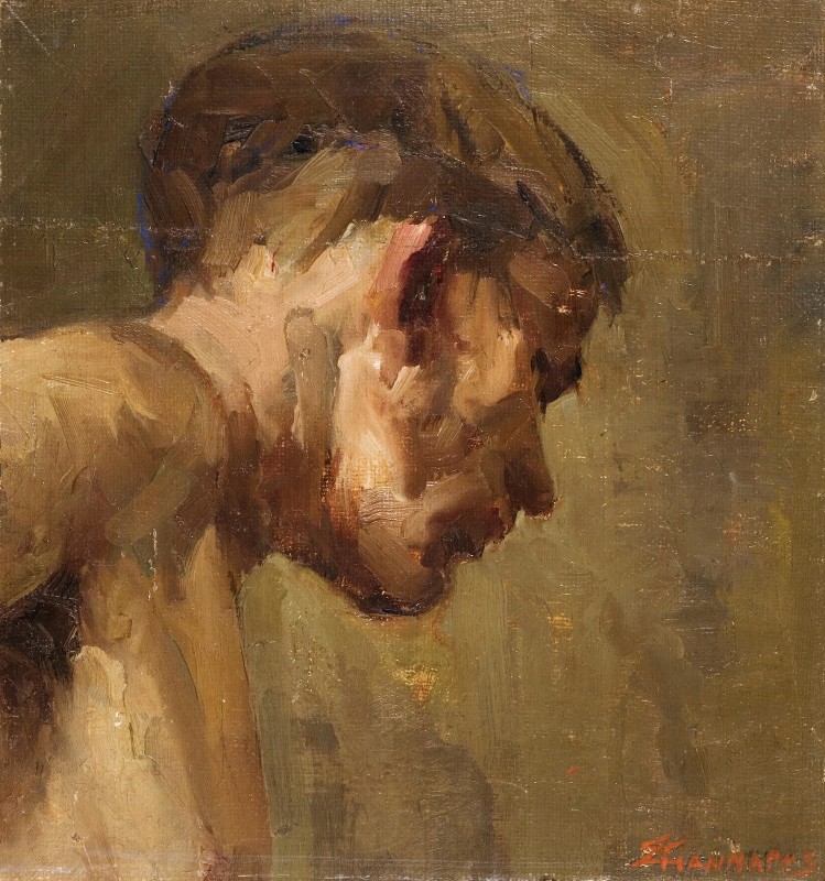 "Pictură. Portret" by Spyridon Yiannaris