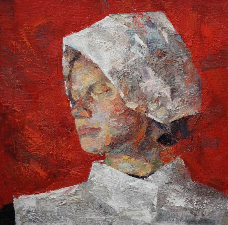 "Painting. Portrait. Long term" by Ioana Mocanu, 420x420mm, oil on canvas