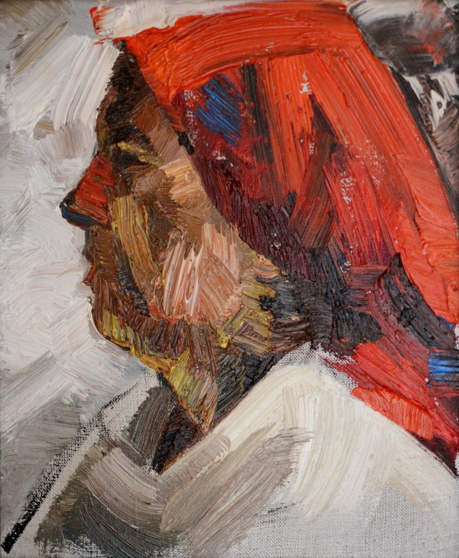 "Painting. Pleinair. Portrait. Long term" by Margareta Fustei, 300x250mm, oil on canvas