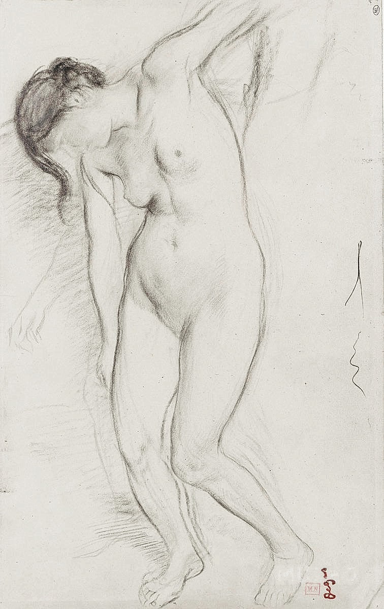 "Drawing. Nude" by Edgar Degas