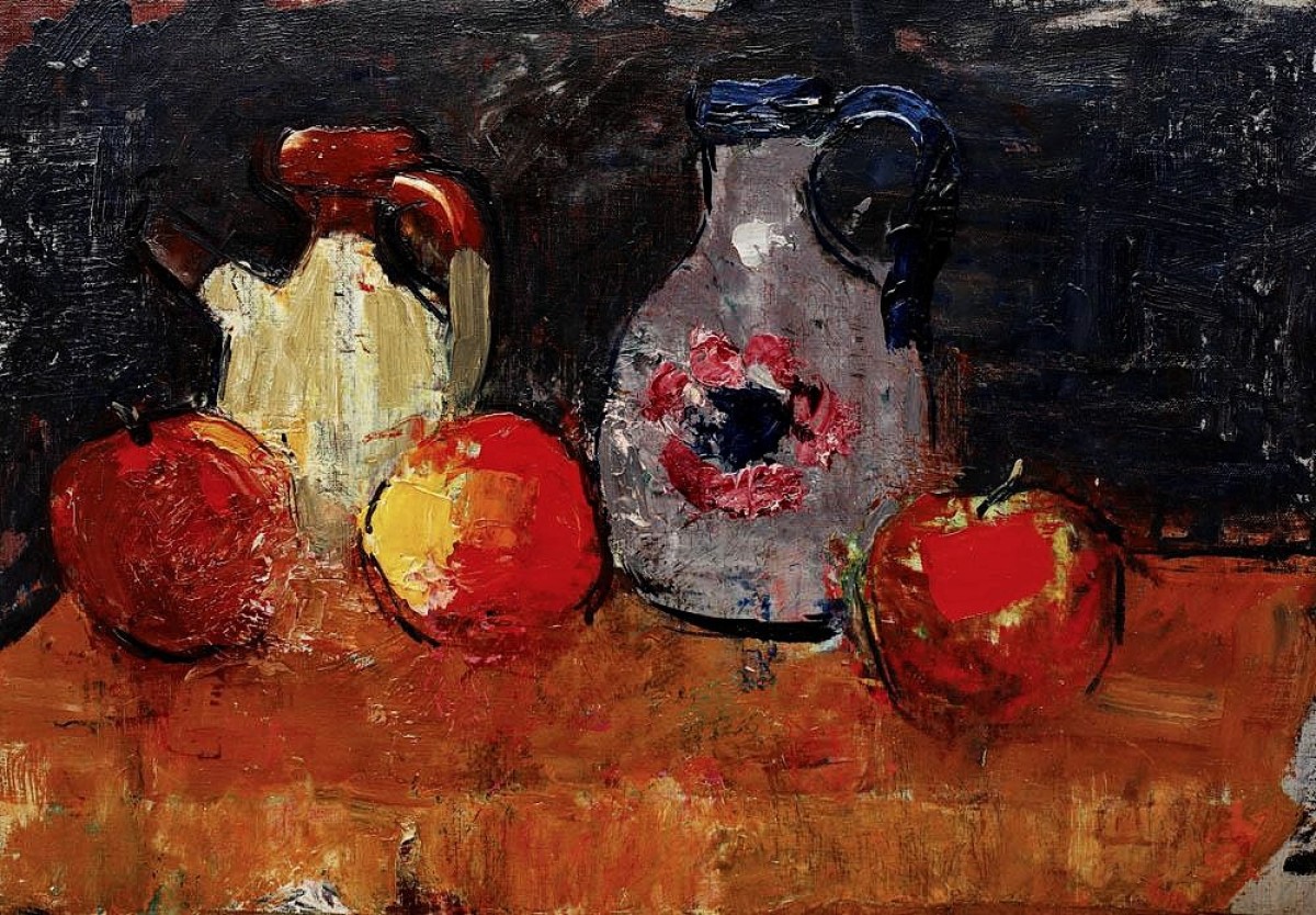 "Painting. Still life" by Alexandru Ciucurencu, oil on canvas