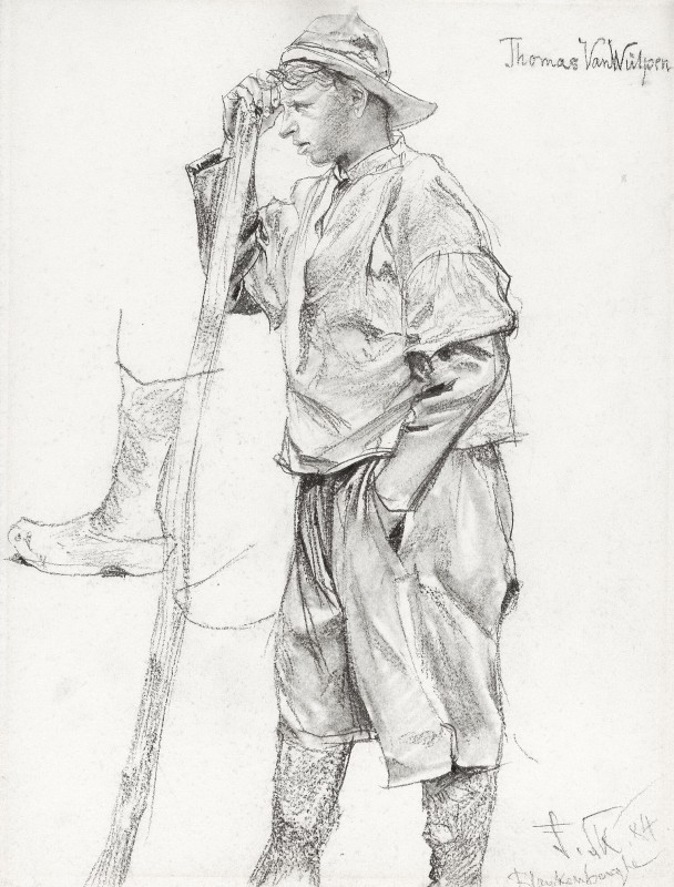 "Drawing. Figure" by Franz Skarbina