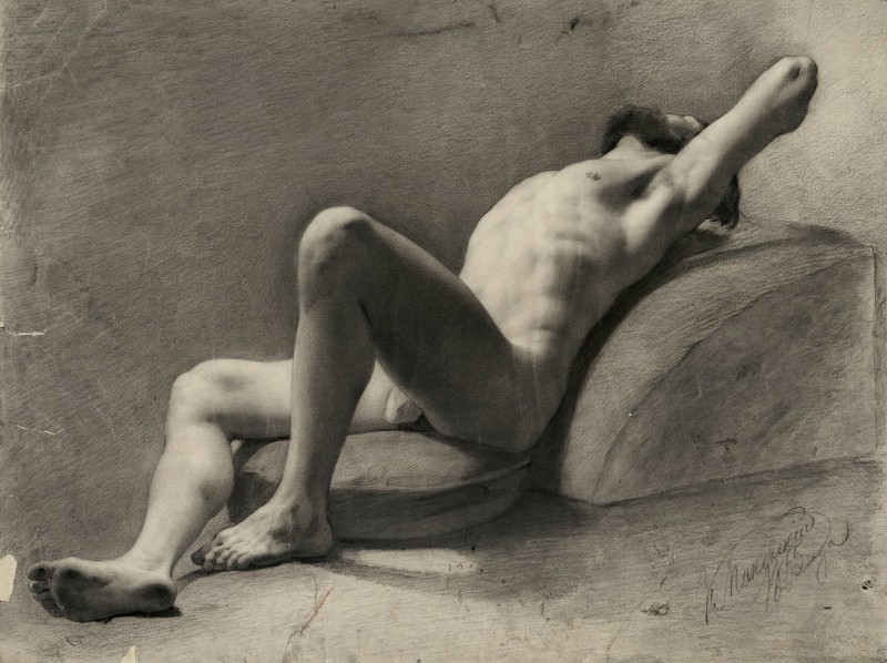 "Desen. Nud" by Konstantin Yegorovich Makovsky