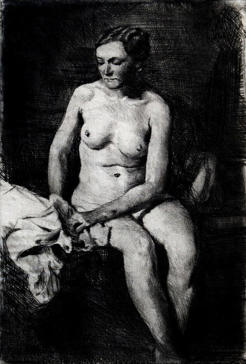 "Drawing. Nude" by Erich Wagner