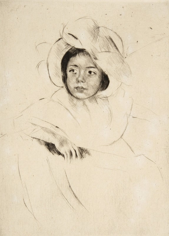 "Desen. Figură / semifigură" by Mary Cassatt