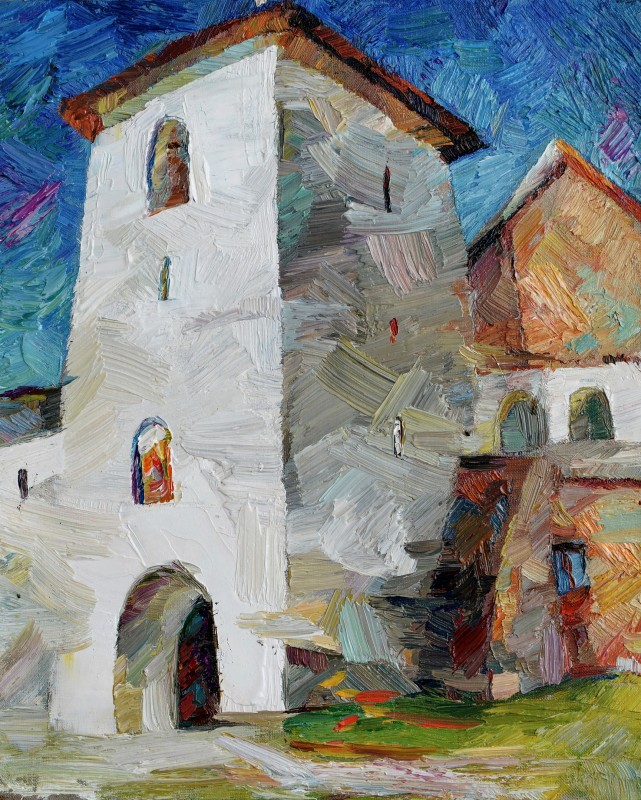 "Painting. Pleinair. Pleinair romania" by Natalia Bzovii, oil on canvas