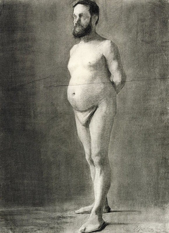 "Painting. Nude" by Marie Krøyer
