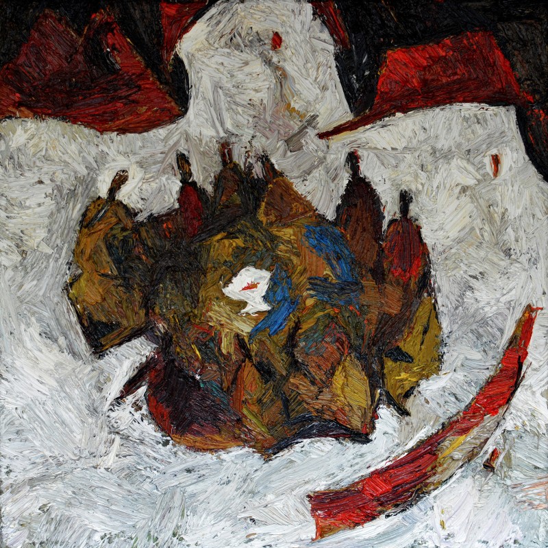 "Studiu. Compoziție. Istorică" by Влада Cибуc, 2017, 420x420mm, масло / холст