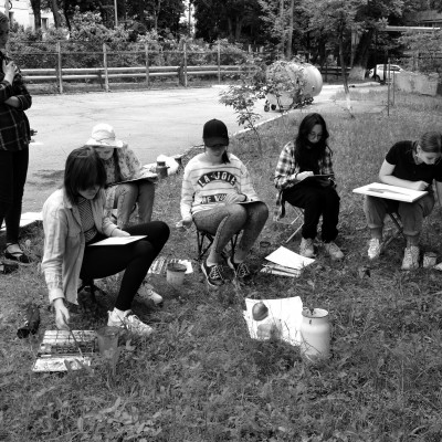 ... начало летнего пленэра / 8-й, 10-й и 11-й кл. /