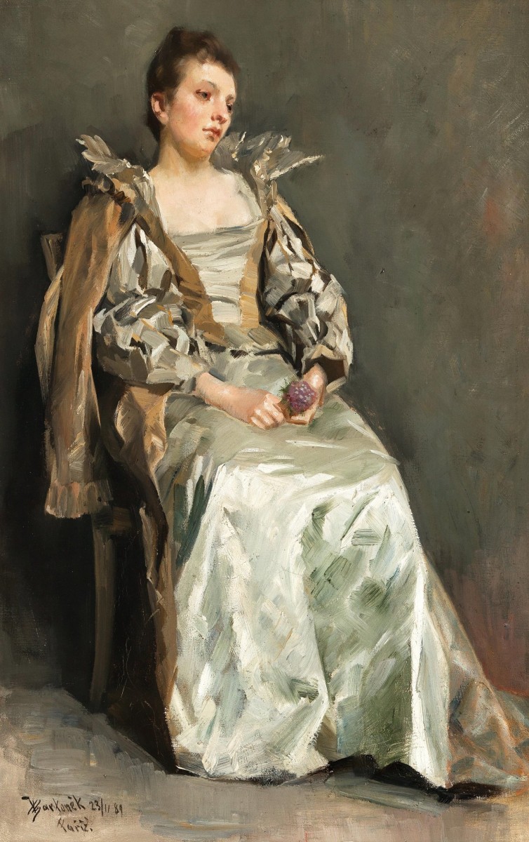 "Pictură. Figură / semifigură" by Adalbert (Vojtech) Bartonék