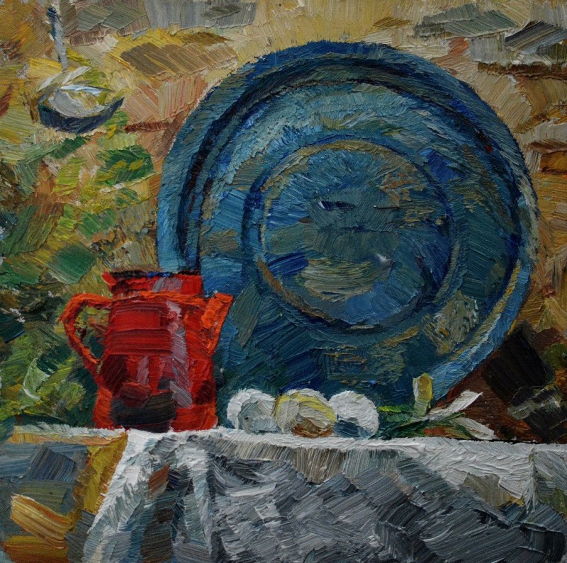 "Painting. Pleinair. Pleinair moldova" by Maia Doina, oil on canvas