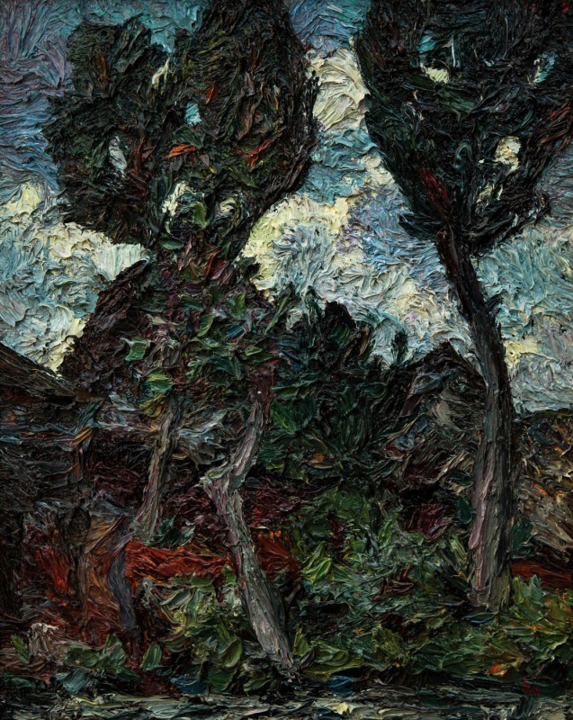 "Couple" by Nicoleta Stati, 2001, 520x420mm, oil on canvas