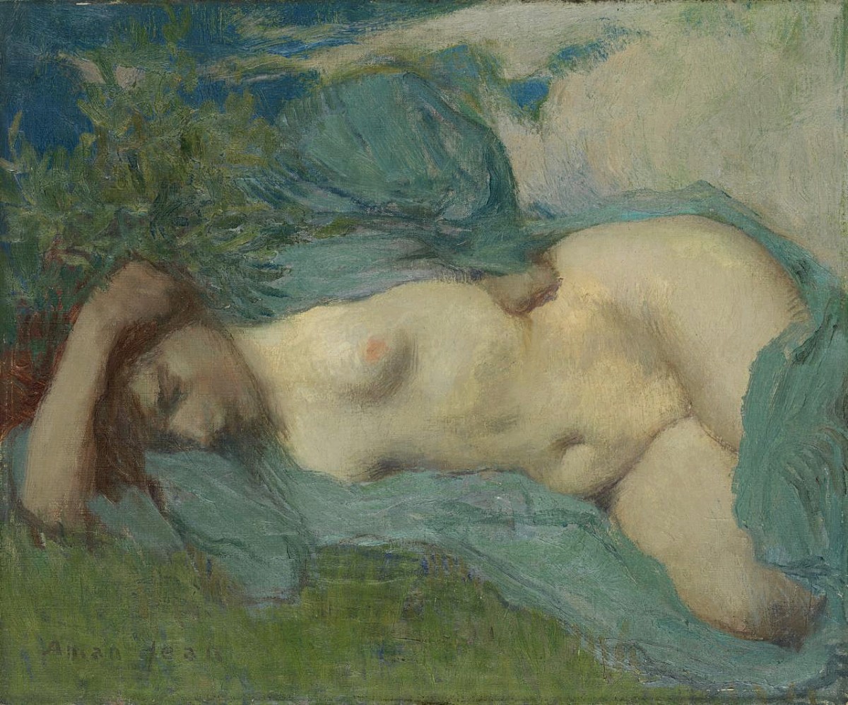 "Painting. Nude" by Edmond Aman-Jean