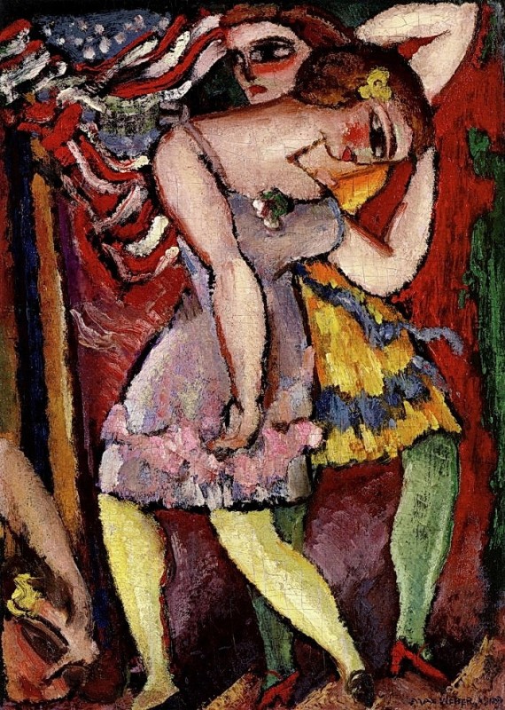 "Pictură. Oameni" by Max Weber