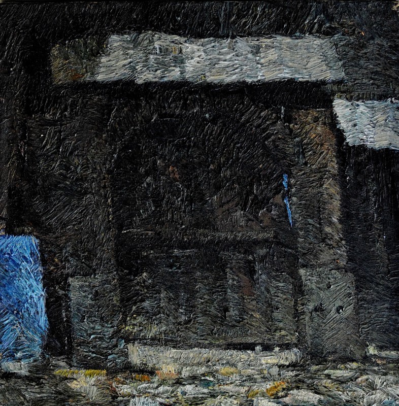 "Motiv. Sibiu ASTRA" by Виcтор Теслару, 2015, 420x420mm, масло / холст