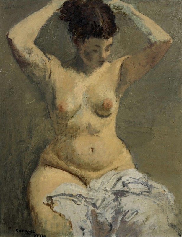 "Живопись. Обнаженка" by Raphael Soyer
