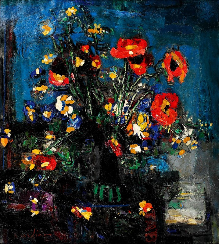 "Pictură. Flori" by Alexandru Moser Padina