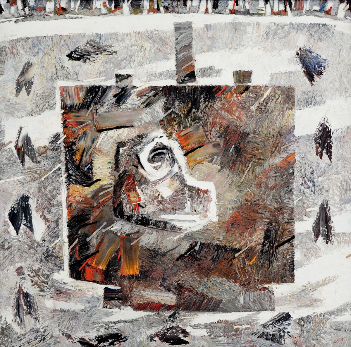 "Etude" by Anatol Ghimpu, 2003, 950x950mm, oil on canvas