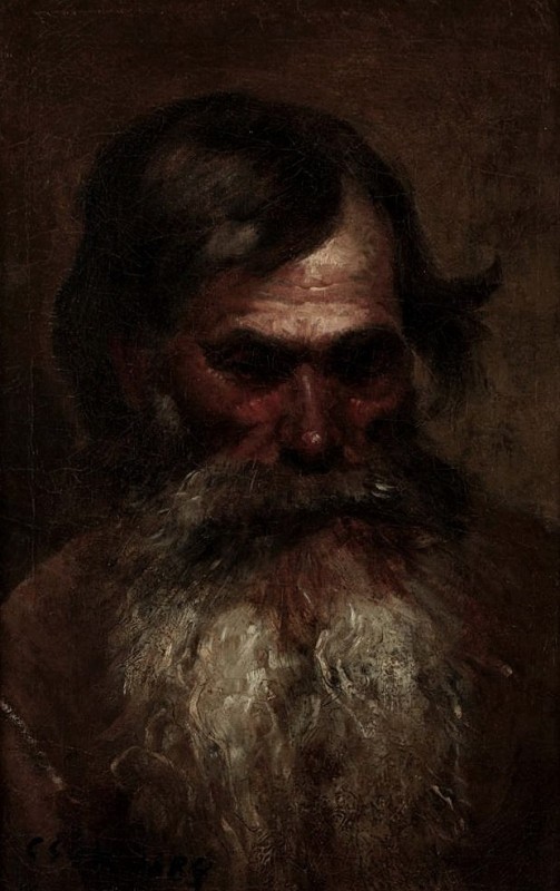 "Pictură. Portret" by István Csók