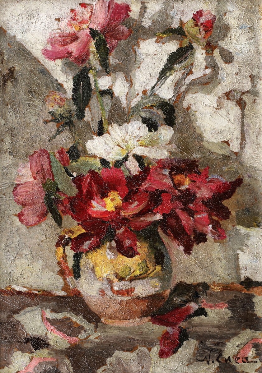 "Pictură. Natură statică" by Nicu Enea